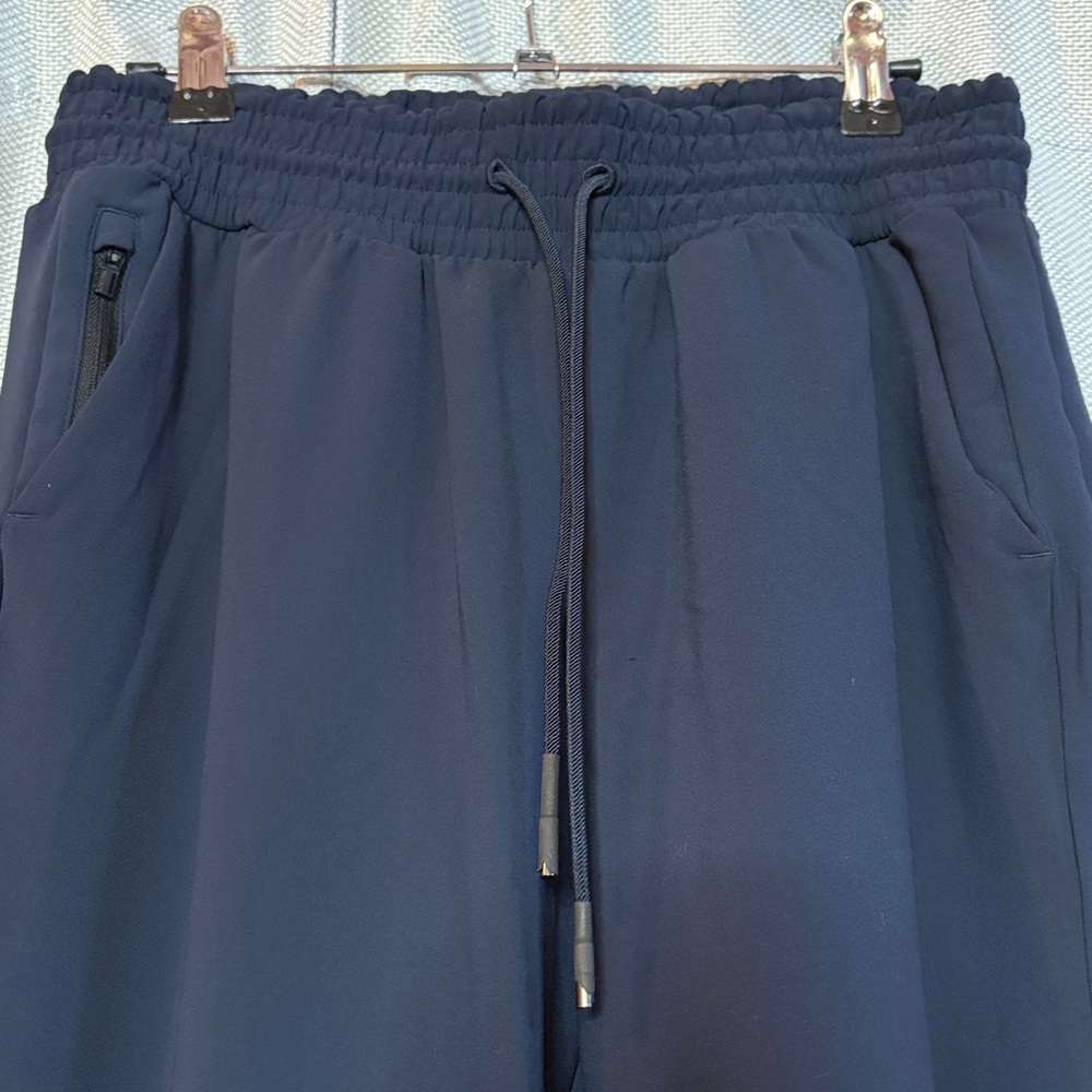 Athleta Metropolis Straight Leg Pants Women’s Size 4 Navy Blue Elastic Waist - Picture 6 of 6
